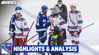 Rangers Eliminated From Eastern Conference Final By Lightning In Game 6  New York Rangers [upl. by Idolah]