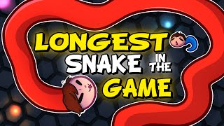 LONGEST SNAKE IN THE GAME  Slitherio [upl. by Sarat]