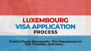 Proof of Funds and Luxembourg Study Visa Application Process MWC 36 [upl. by Pauiie]