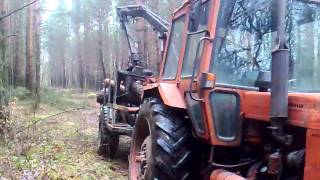 MTZ 82  ZRYWKA SOSNY cz1 [upl. by Anhsirk]