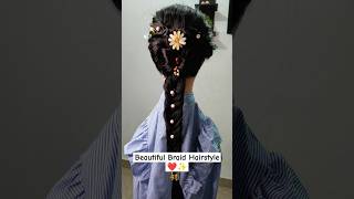 Beautiful Braid Hairstyle✨❤️hairstyle hack hair shorts hairgoals hairtutorial shortvideo [upl. by Llij]