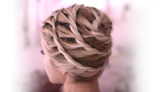 Everyday updo hairstyle for medium long hair tutorial [upl. by Rojas34]