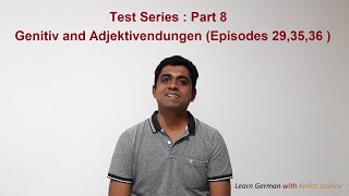 Learn German in Marathi  Ep 56  Test 8 on Genitiv and Adjektivendungen Episodes 293536 [upl. by Asel]