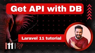 Laravel 11 API tutorial 3 Make First GET API with database [upl. by Ellenahc]