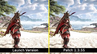 Horizon Forbidden West  Launch Version vs Patch 1355  XeSS 13 Nvidia Reflex and more [upl. by Ainattirb]