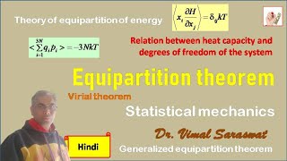 Equipartition theorem  L4  Statistical mechanics  With notes [upl. by Fabriane]