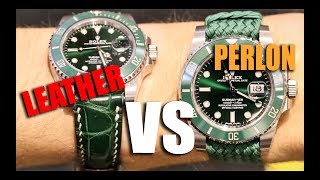 Watch Straps Perlons Vs Leather [upl. by Hooker]