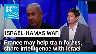 Macrons speech implies training forces or sharing intelligence with Israel • FRANCE 24 [upl. by Fronia]