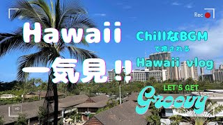 【ハワイ旅行🌺一気見🌺】何気ないハワイの景色とChillな曲でハワイを存分に感じるハワイvlog総集編✨ [upl. by Obelia]