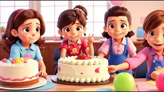 Cake Baking Song For kids Animagic KidsStudio [upl. by Annairdna]