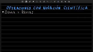 Notación Científica Suma y Resta  ¿Cómo operar en notación Científica [upl. by Suoirred229]