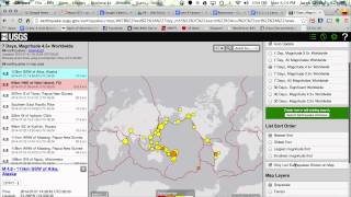 USGS Earthquake Map Settings [upl. by Vanthe]