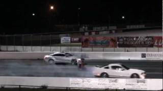 2012 CLS 63 AMG RENNtech vs Shelby GT500 Mustang  1122  126 mph ® [upl. by Abla]