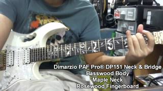 Test Dimarzio PAF Pro® Neck and Bridge [upl. by Adianes]