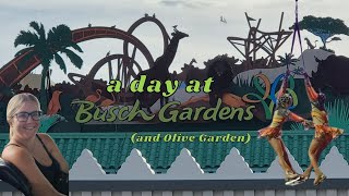 BUSCH GARDENS TAMPA BAY  Iron Gwazi Ice Dancing and Our First Olive Garden [upl. by Niltac443]