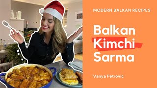 Sarma Balkan Recipe with Korean Kimchi in London [upl. by Muns]