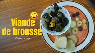 Voilà comment cuisiner la viande de brousse Gabon Cameroun 😋 [upl. by Valerye827]