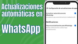 Cómo Habilitar Actualizaciones Automáticas en WhatsApp [upl. by Merridie]