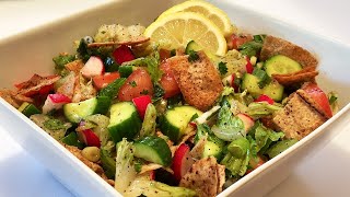 Lebanese Fattoush Salad Recipe 🥗 [upl. by Yrak272]