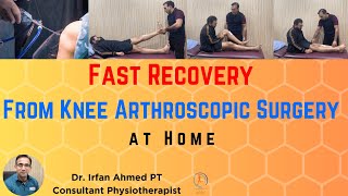 Knee Arthroscopic ACL SurgeryTop Exercises  06 Weeks UrduHindi [upl. by Piks]