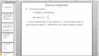 Elementary Statistics Inference about Two Population Standard Deviations [upl. by Latimore]