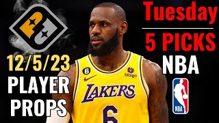 🔥45🔥 PRIZEPICKS NBA TUESDAY 125 CORE PLAYER PROPS [upl. by Nath]