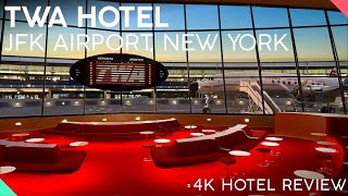 TWA HOTEL New York USA【4K Tour amp Review】ICONIC 5Star Hotel [upl. by Imoin]