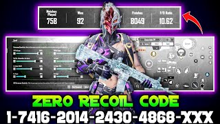 BGMI 35 UPDATE ZERO RECOIL SENSITIVITY CODE 🔥  BEST SENSITIVITY SETTING [upl. by Franek440]