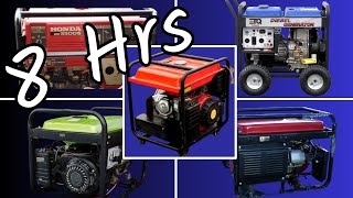 8 Hours of Layered Generator Sounds  5 Generators  ASMR  White Noise Generatorsounds ASMR [upl. by Aisylla214]