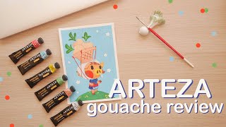 Arteza Gouache Review  Daisy Mae Speed Paint [upl. by Enniroc]