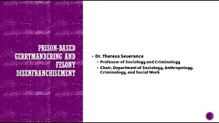 Prison Gerrymandering and Felony Disenfranchisement [upl. by Kora]