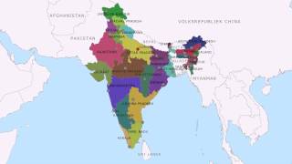 Topografie Deelstaten van India [upl. by Robb]