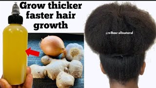 HOW TO MAKE ONION GINGER amp GARLIC OIL FOR HAIR GROWTH How to use onion garlic amp ginger oil for hair [upl. by Anilad]