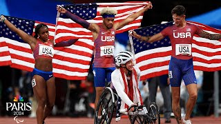 How Team USA destroyed the WORLD RECORD in the inaugural Paralympic Universal Relay  NBC Sports [upl. by Ajnin]