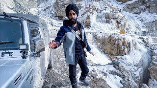 TABO 15 temp  Waterfall bhi jam gaya pura 🥶 Winter Spiti Day 2 [upl. by Shanta]