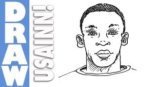 How to draw Usain Bolt [upl. by Pelaga]