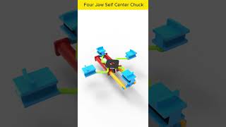 Four Jaw Self Center Chuck machine solidworks mechanical manufacturing mechanicalengineering [upl. by Corene]