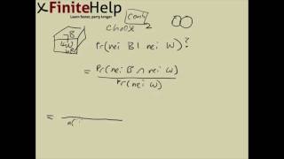 Conditional Probability  Choosing Balls  Finite Math [upl. by Yaj763]