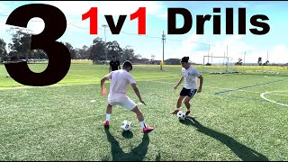 3 Drills To Improve 1v1 Change of Direction Body Feints amp Conditioning  Joner Football [upl. by Roze]