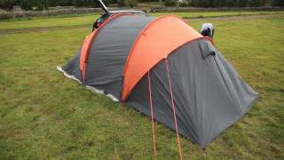 Halfords Aventura 4 Man Tunnel Tent [upl. by Vihs865]