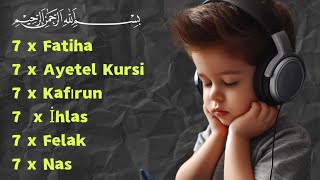 NAZAR DUASI 7 Fatiha 7 Ayetel Kürsi 7 İhlas 7 Felak 7 Nas Kuranı Kerim Rukye 070724 [upl. by Yllac]