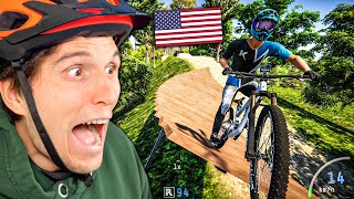 Ganzen BERG  Bikepark aus Amerika nachgebaut  Fahrrad Simulator [upl. by Drus]