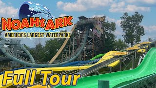 Noahs Ark America’s Largest Waterpark Wisconsin Dells  Full Tour [upl. by Rednasxela732]