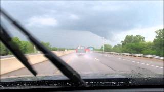 May 21 2011 Supercell and Brief Tornado  Topeka Kansas [upl. by Aekal]