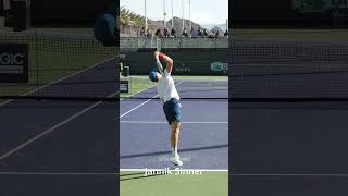 Jannik Sinner Serve  Slow Motion shorts [upl. by Gem807]