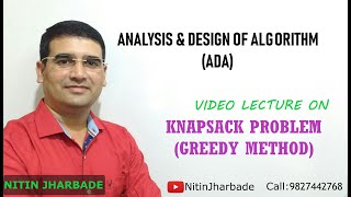 Knapsack Problem Based on Greedy Method [upl. by Tyrrell402]