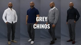 How To Wear Grey Chinos [upl. by Carlita]