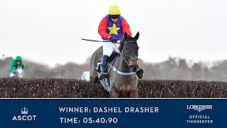 Dashel Drasher Wins The Injured Jockeys Fund Graduation Steeple Chase [upl. by Jarret645]