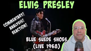 Elvis Presley  Blue Suede Shoes 1968  LIVE PERFORMANCE COMMENTARYANALYSISREACTION [upl. by Tildie]