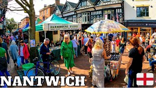 NANTWICH Walk Tour FOOD FESTIVAL 2023 4K [upl. by Xylina727]